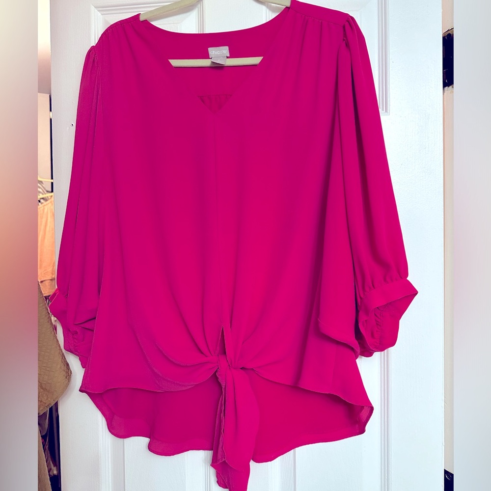 Chico’s Tie bottom shirt